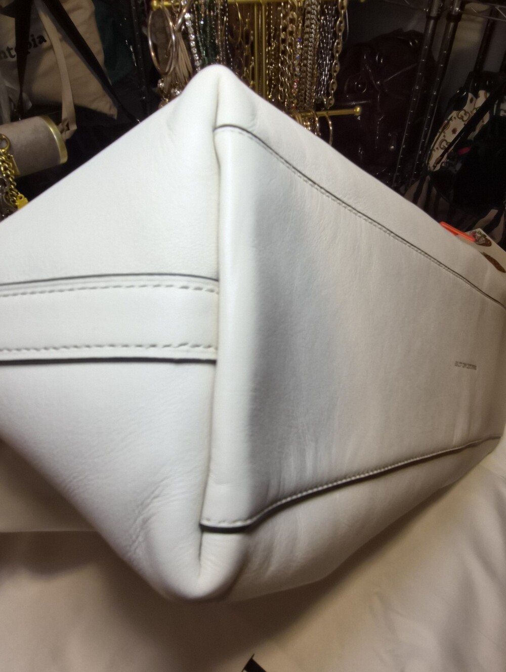 Coach Juliet Shoulder Bag 38 Chalk White Leather NWT - Picture 7 of 15